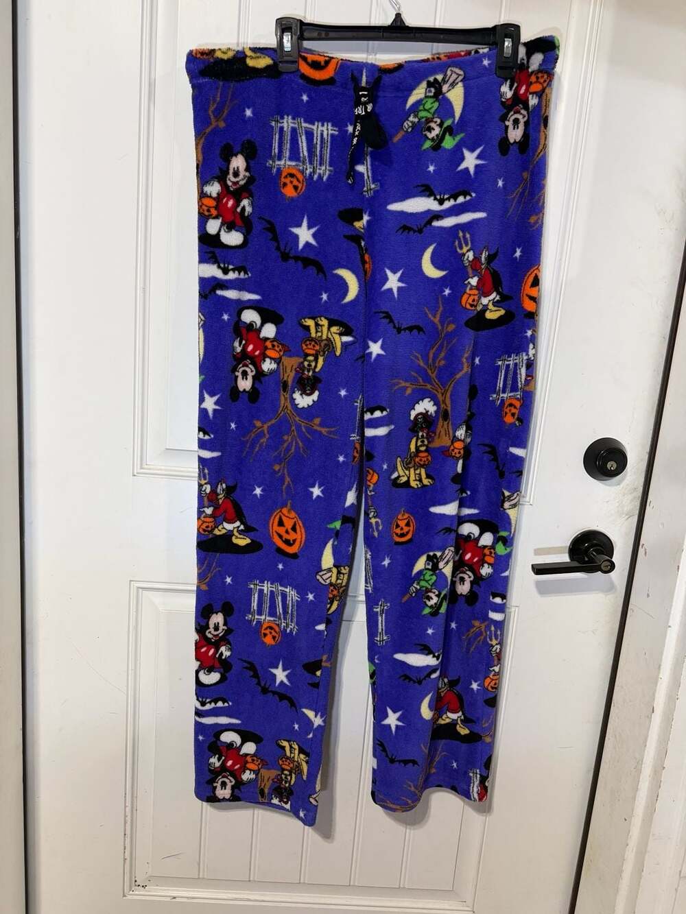 Disney Mickey and Friends Halloween Fleece Pajama Pants Purple XL